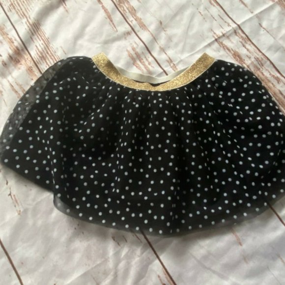 Epic Threads girls polka dot, pull on skirt-black/white-size 5-NWT - Picture 5 of 5